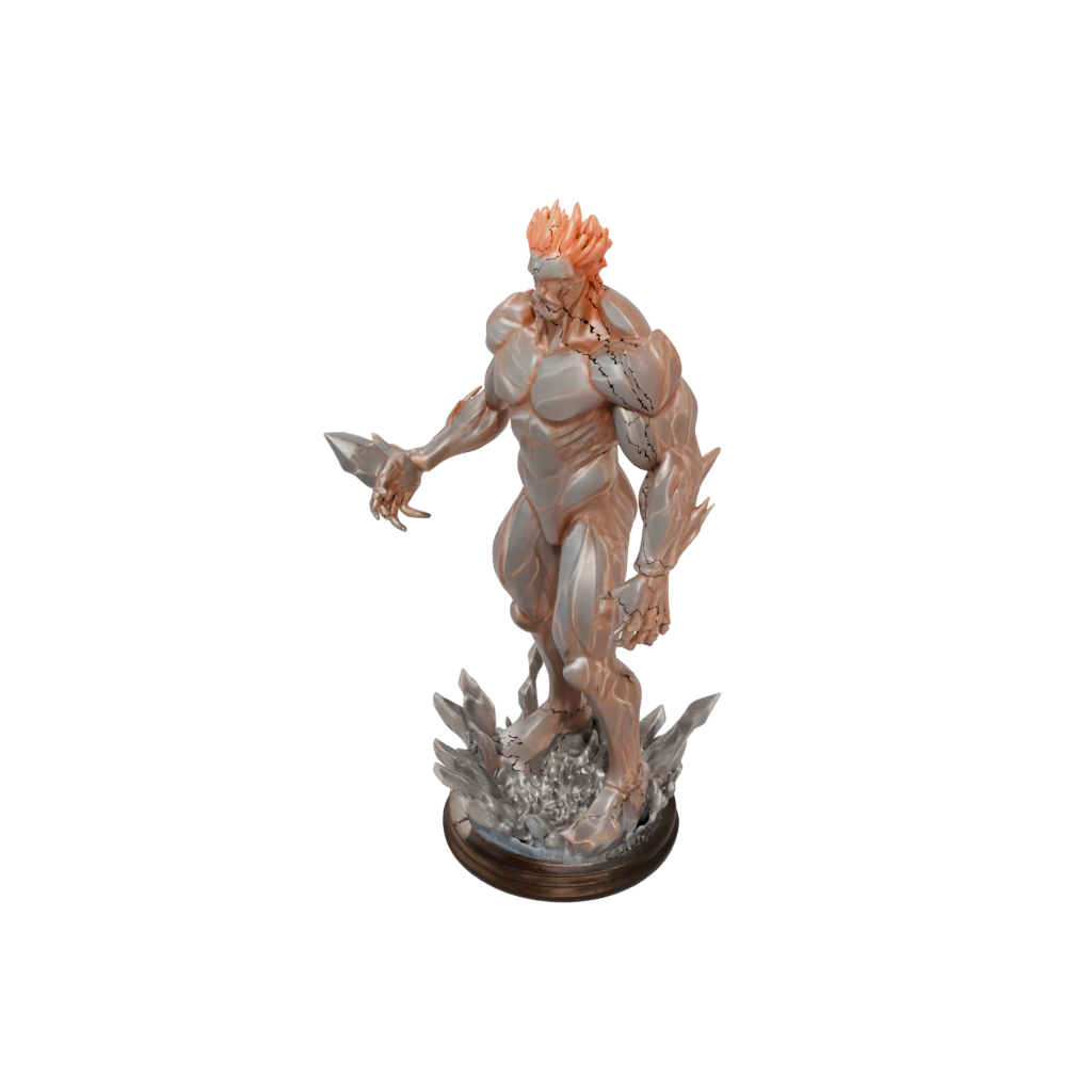 Crystal Scene Fire Elemental Titan