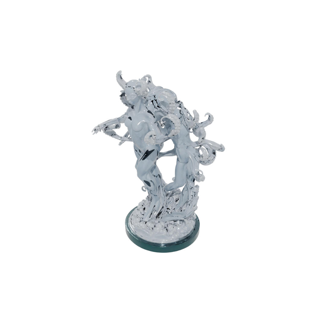 Crystal Scene Hydra Multi-Headed