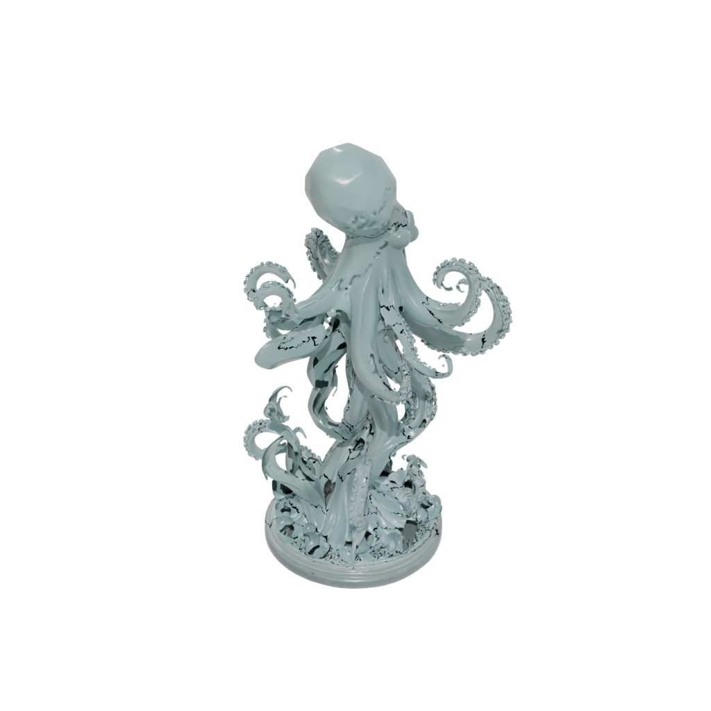 Crystal Scene Kraken Tentacle Sculpture