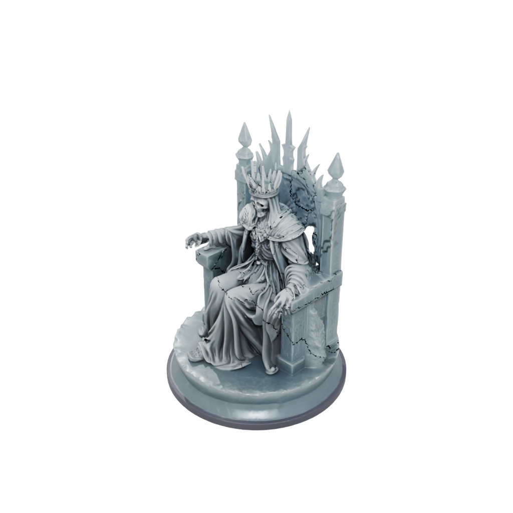 Crystal Scene Lich On Throne