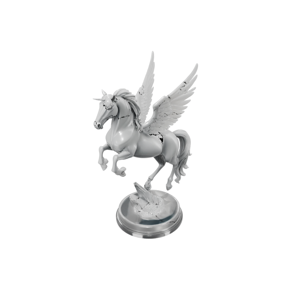 Crystal Scene Pegasus Rearing