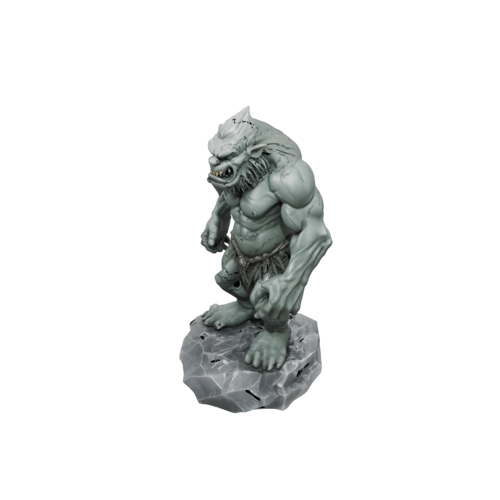Crystal Scene Rock Troll