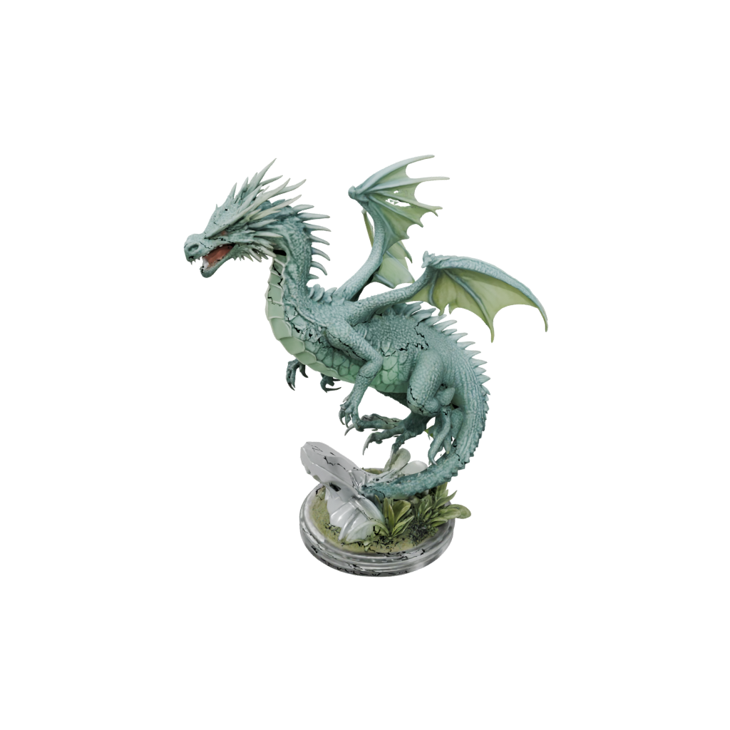 Crystal Scene Swamp Dragon