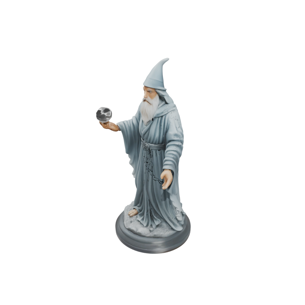 Crystal Scene Wise Wizard Figure