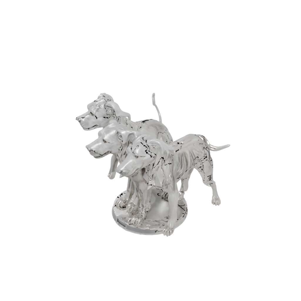 Crystal Cerberus Three-Headed Hound
