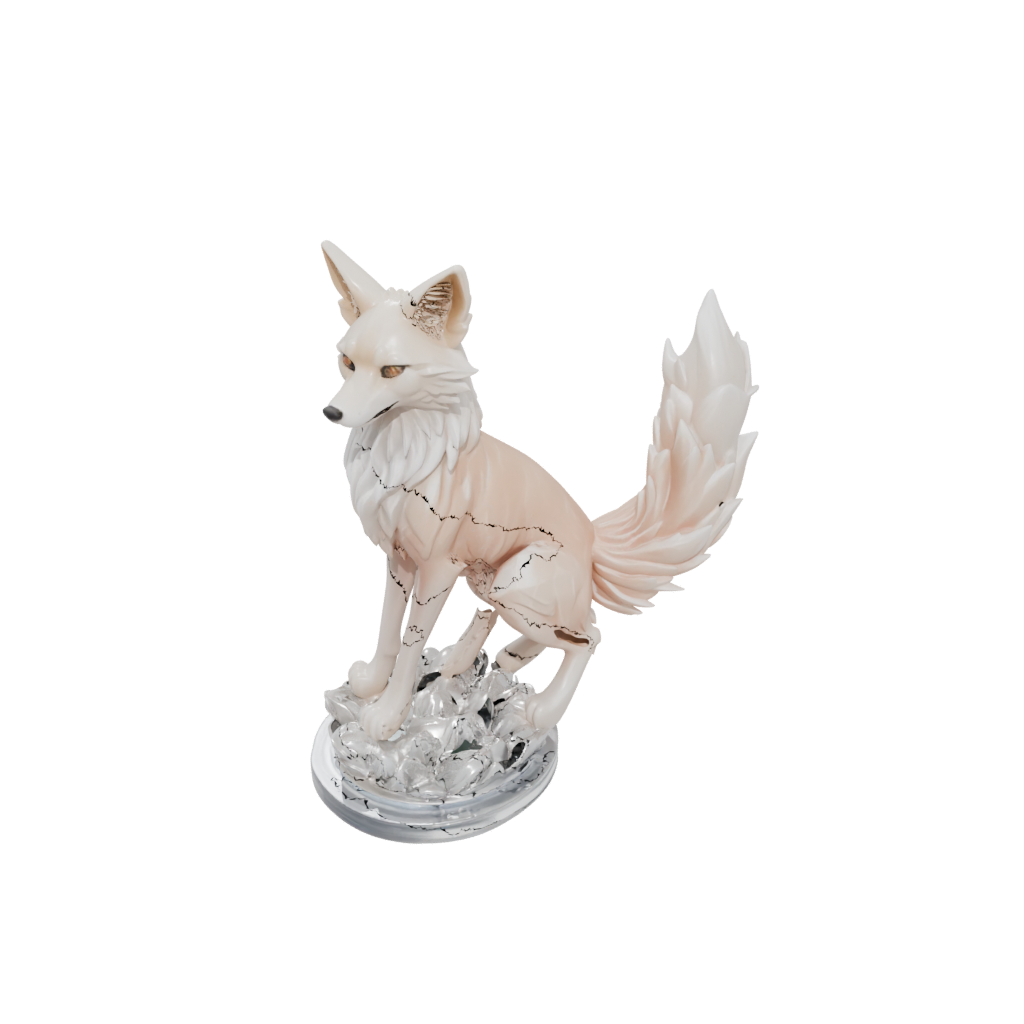 Crystal Kitsune Nine-Tail Fox