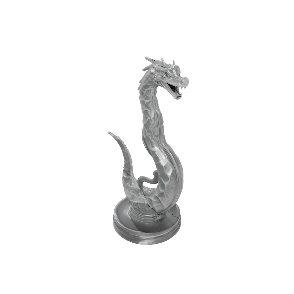 Crystal Sea Serpent Coiled Upright