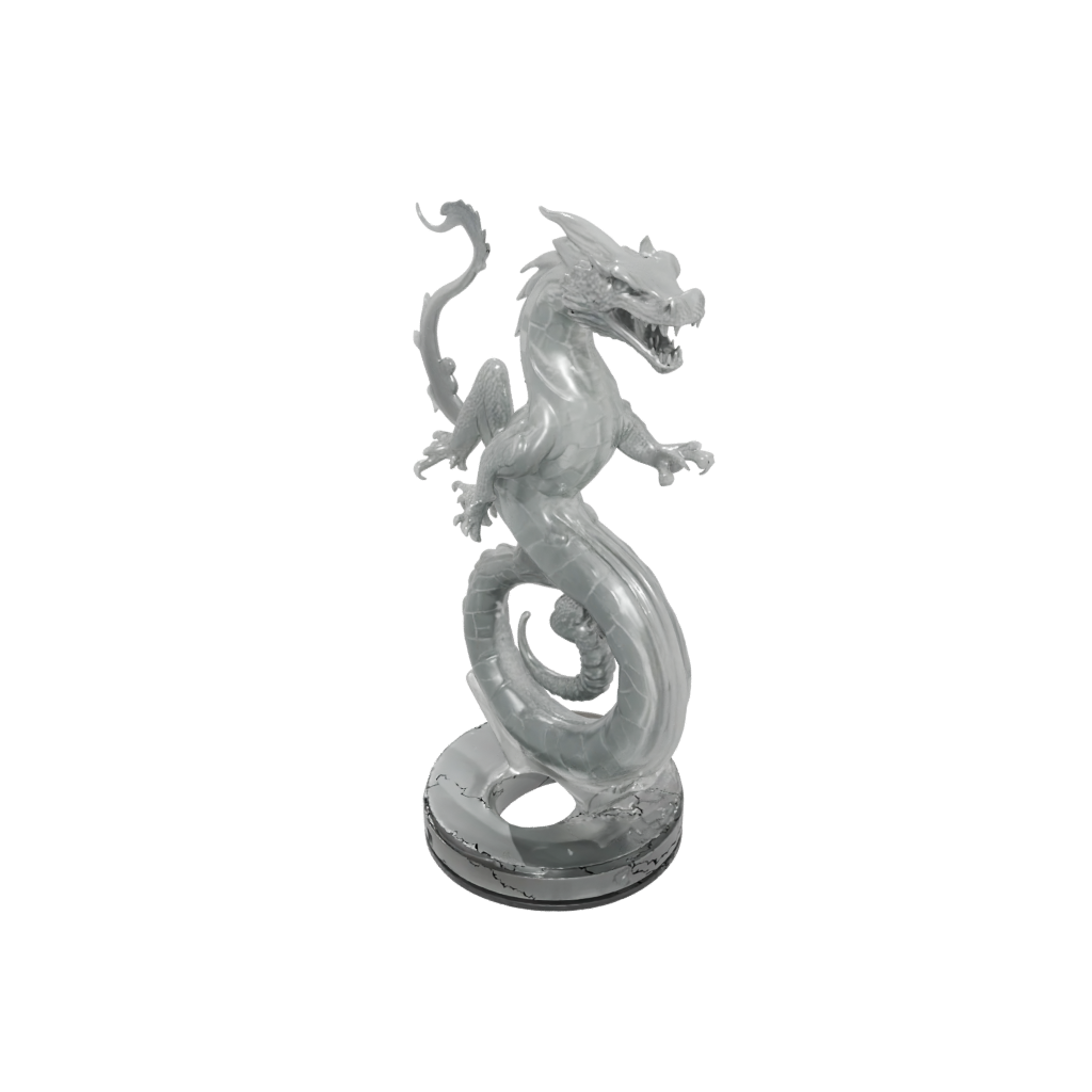 Crystal Relief Basilisk Serpent