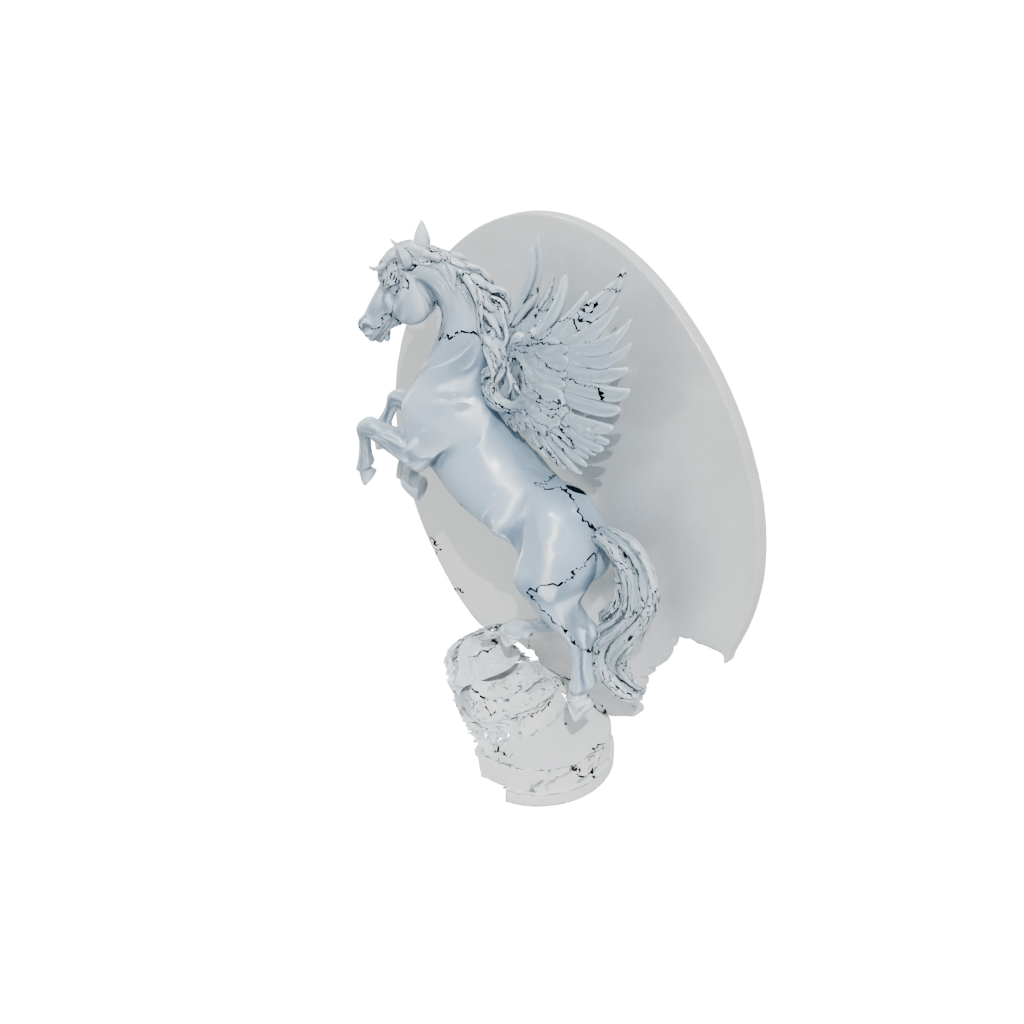 Crystal Relief Pegasus Rearing
