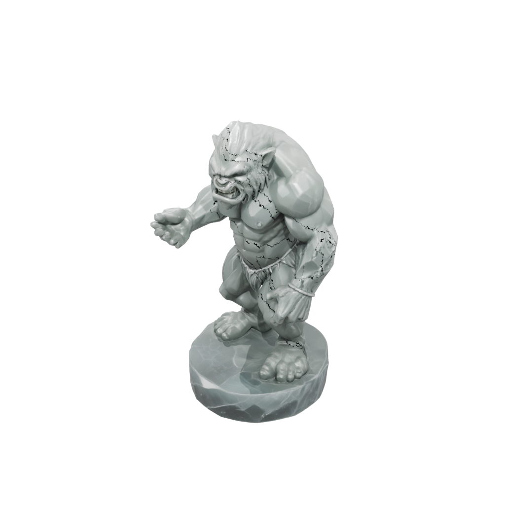 Crystal Relief Rock Troll