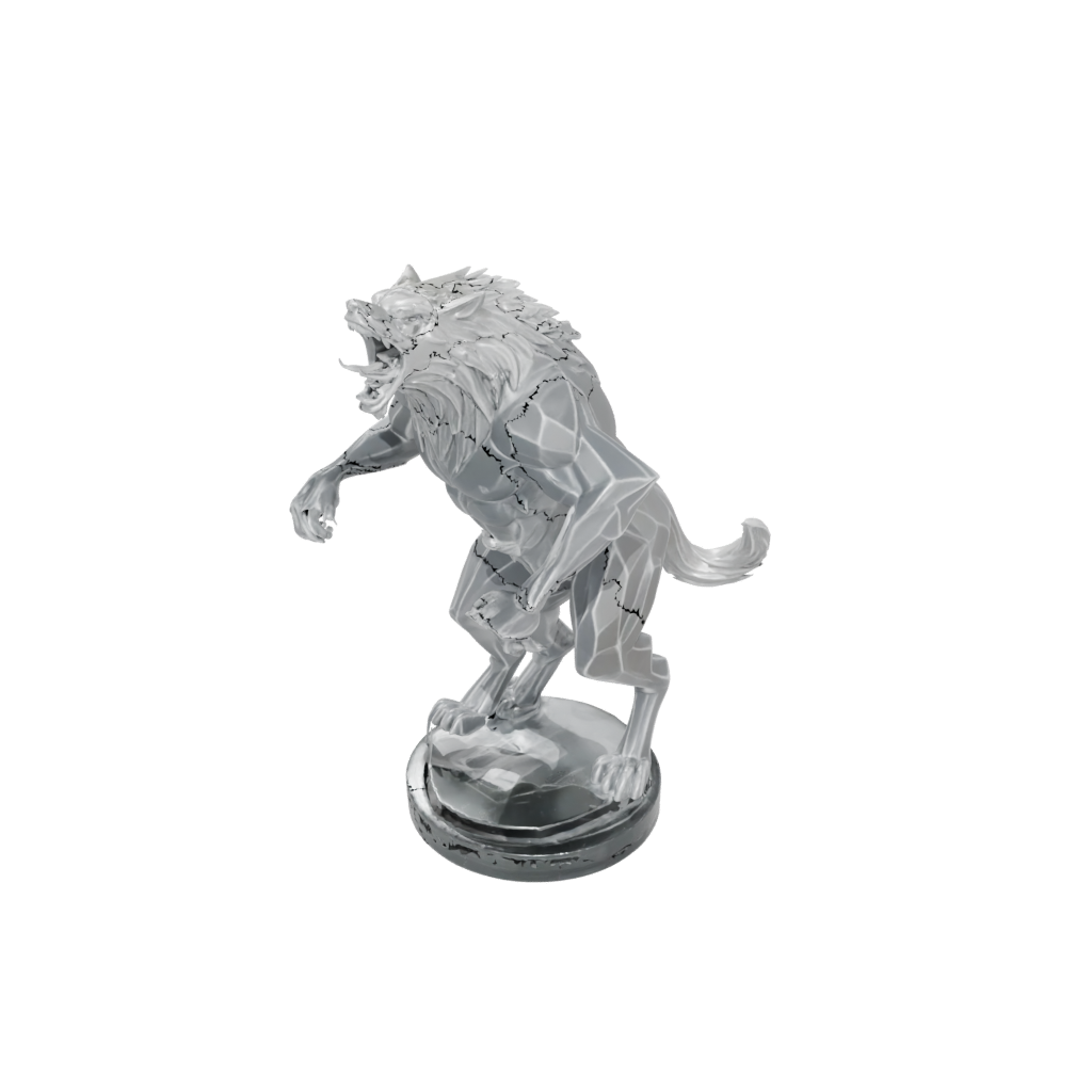 Crystal Relief Werewolf Mid-Howl