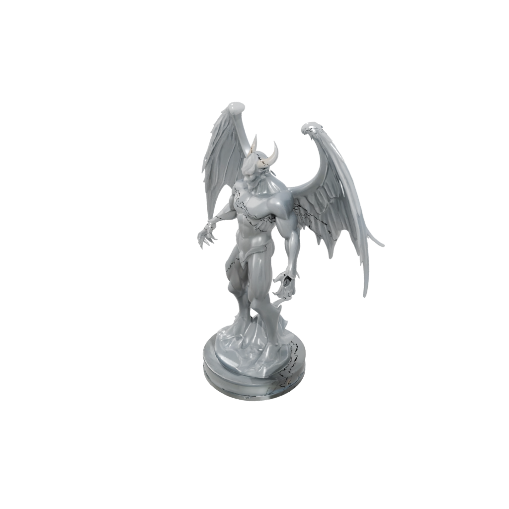 Crystal Relief Winged Demon Lord