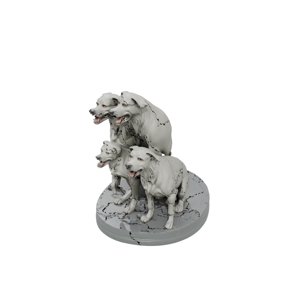 Scene Cerberus Three-Headed Hound