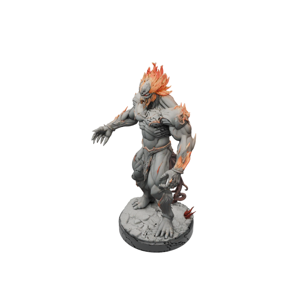 Scene Fire Elemental Titan