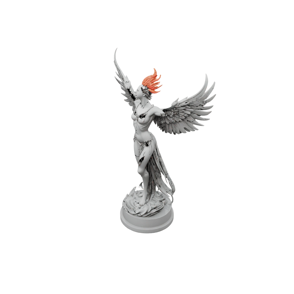 Scene Phoenix Rising Sculpture