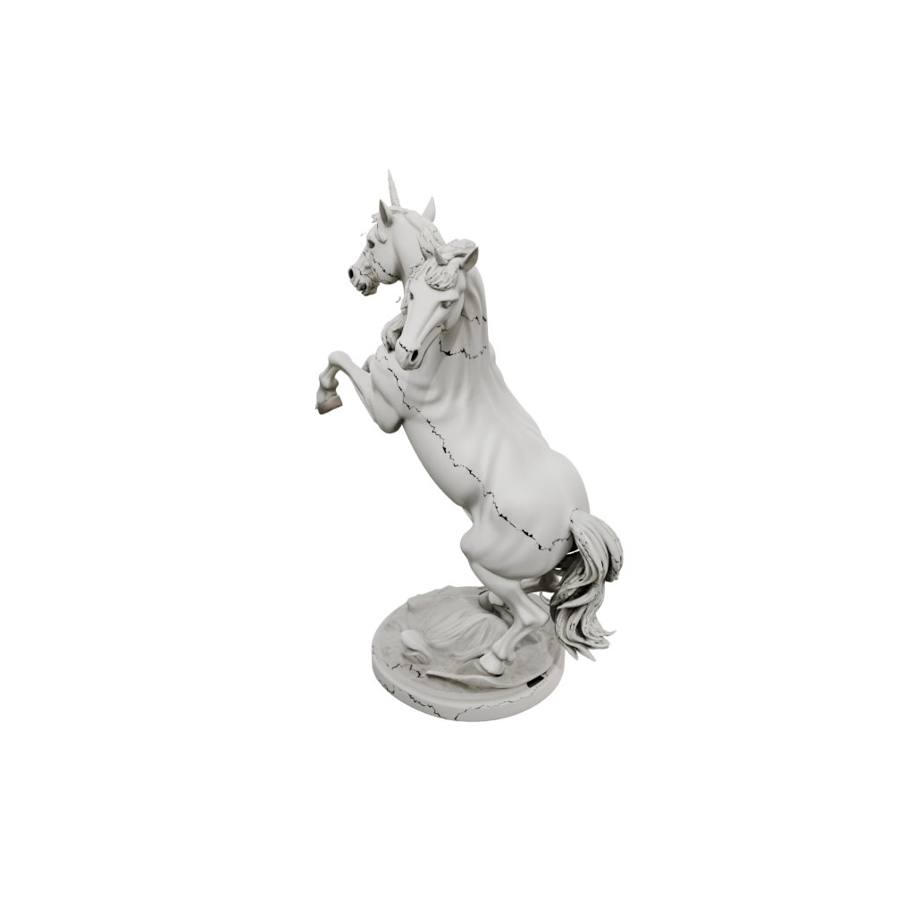 Unicorn Rearing Figure