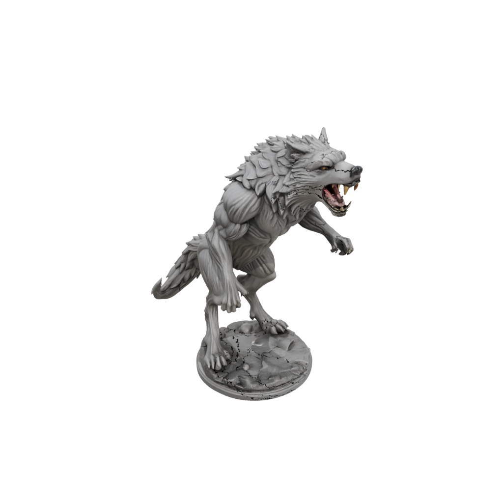Werewolf Mid-Howl