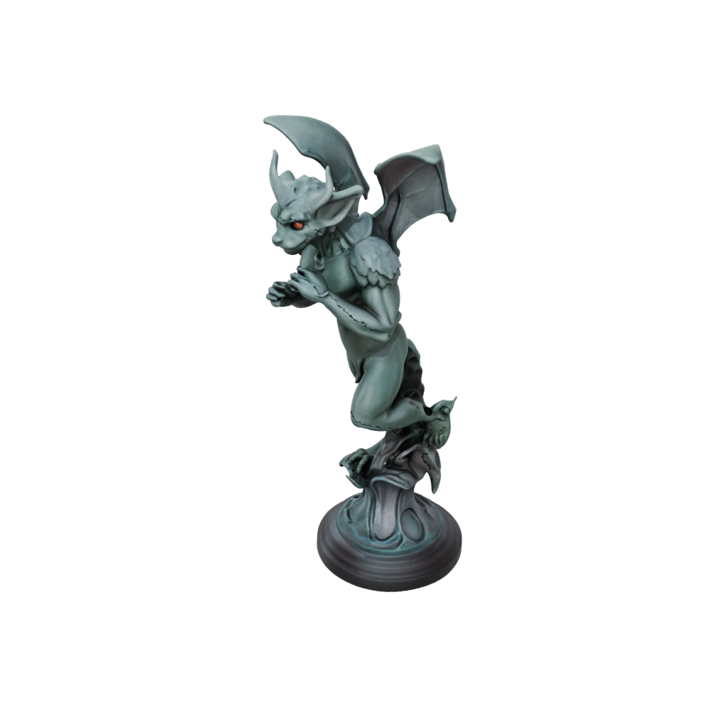 Galaxy Bust Gargoyle On Pedestal