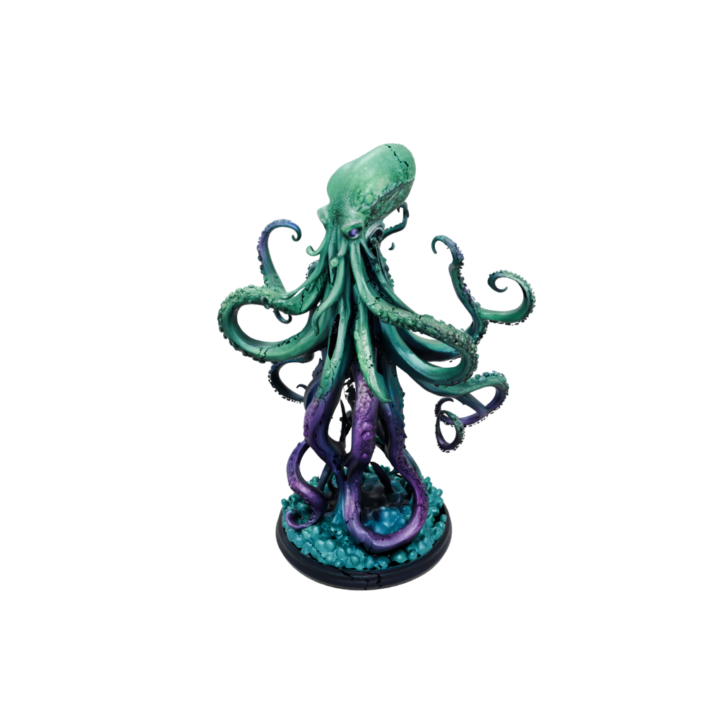 Galaxy Bust Kraken Tentacle Sculpture