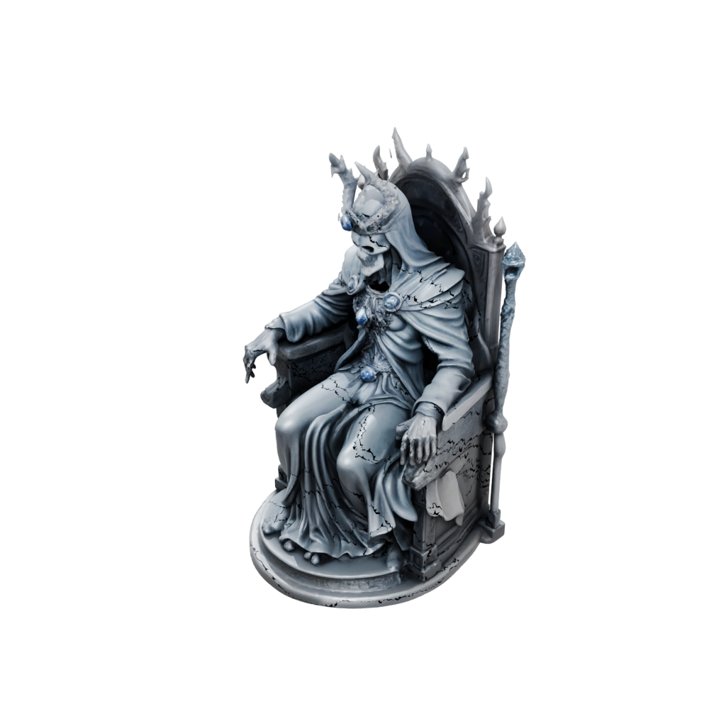 Galaxy Bust Lich On Throne