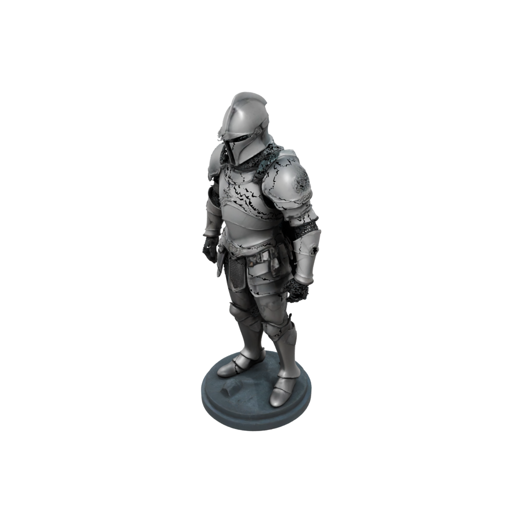 Galaxy Bust Medieval Knight Statue
