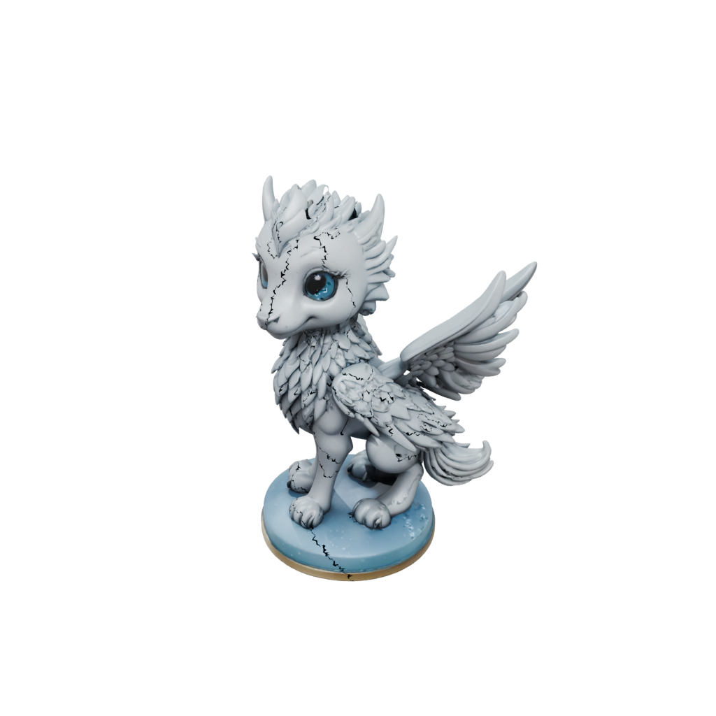 Galaxy Chibi Griffin Statue