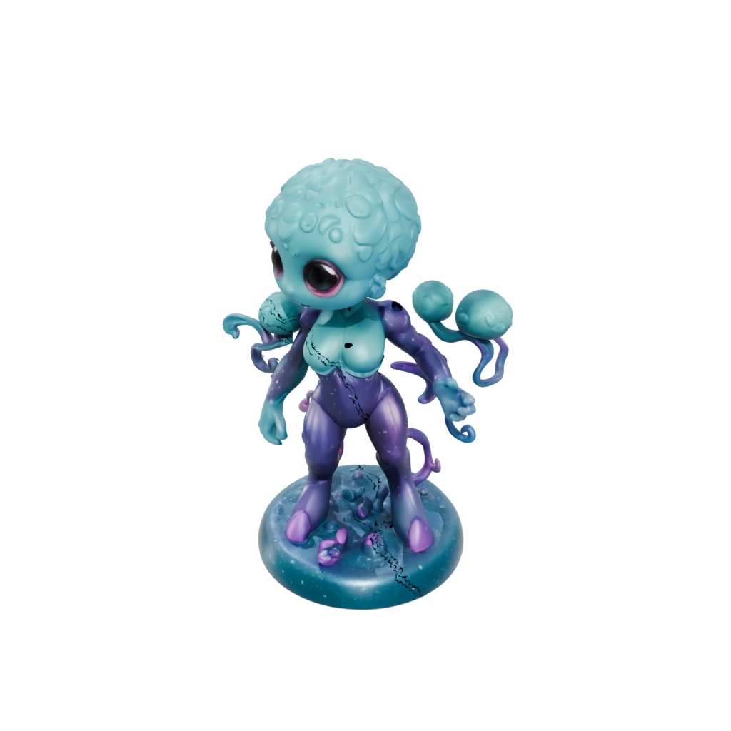 Galaxy Chibi Hydra Multi-Headed