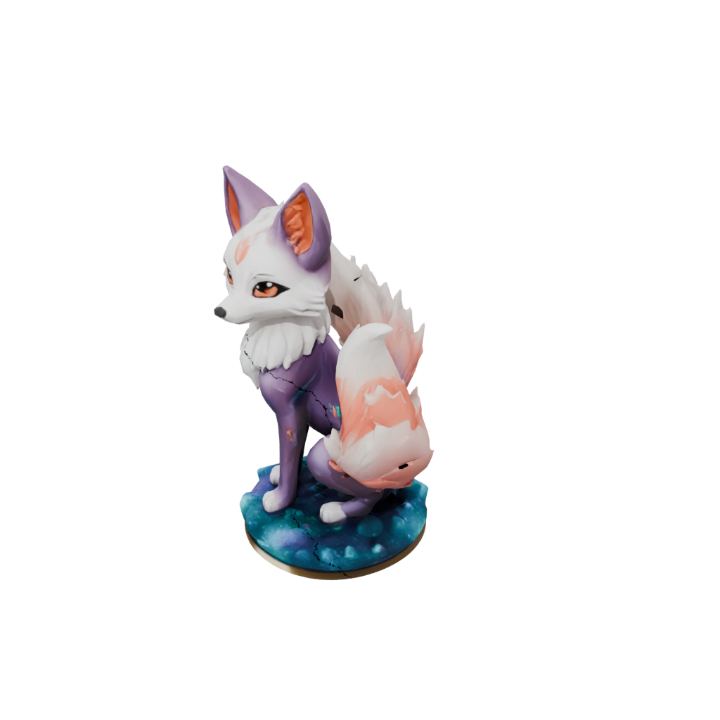 Galaxy Chibi Kitsune Nine-Tail Fox