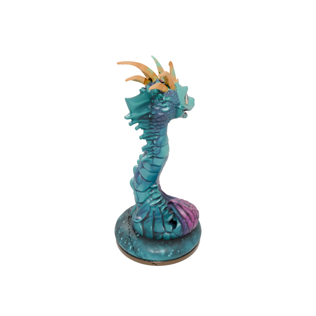 Galaxy Chibi Sea Serpent Coiled Upright