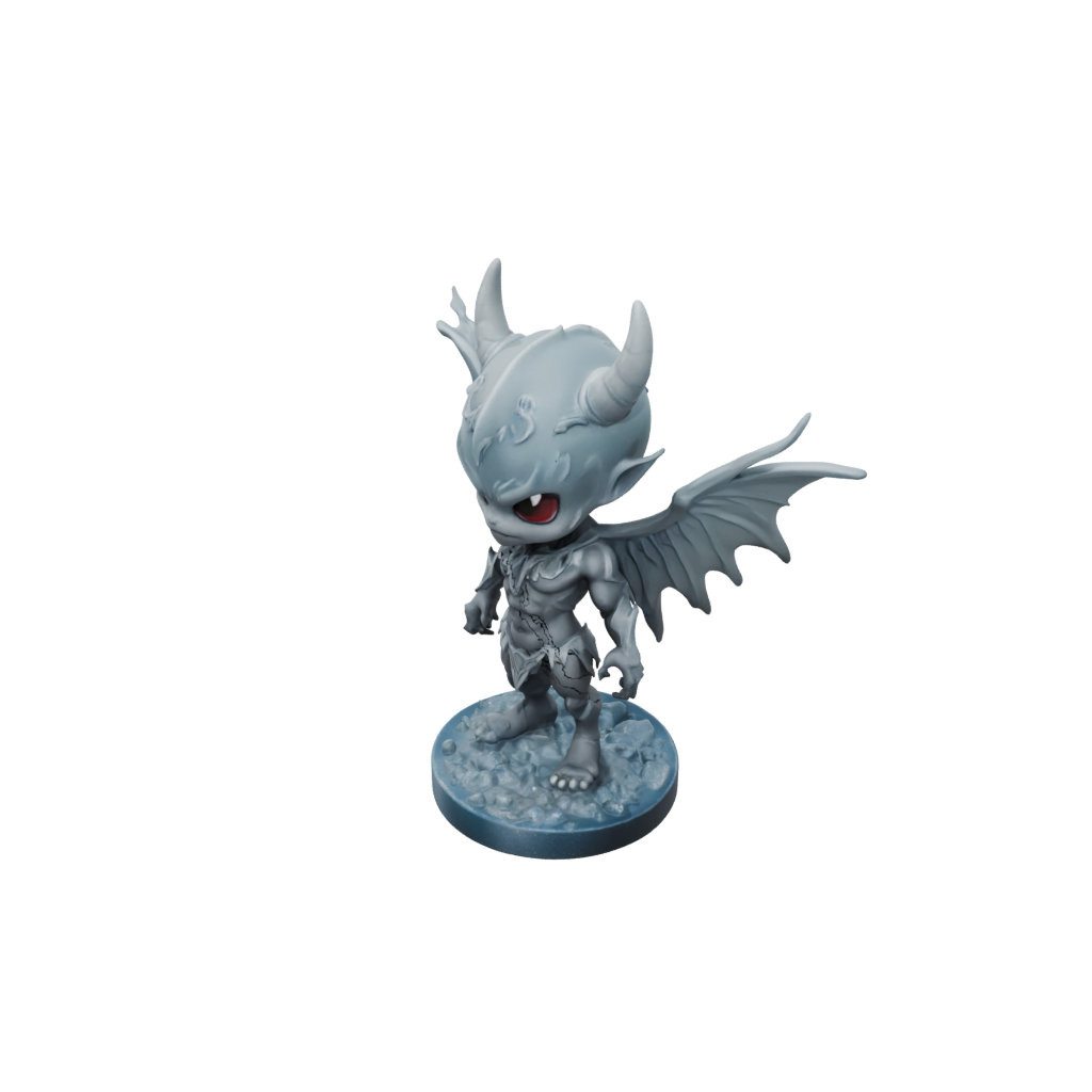 Galaxy Chibi Winged Demon Lord