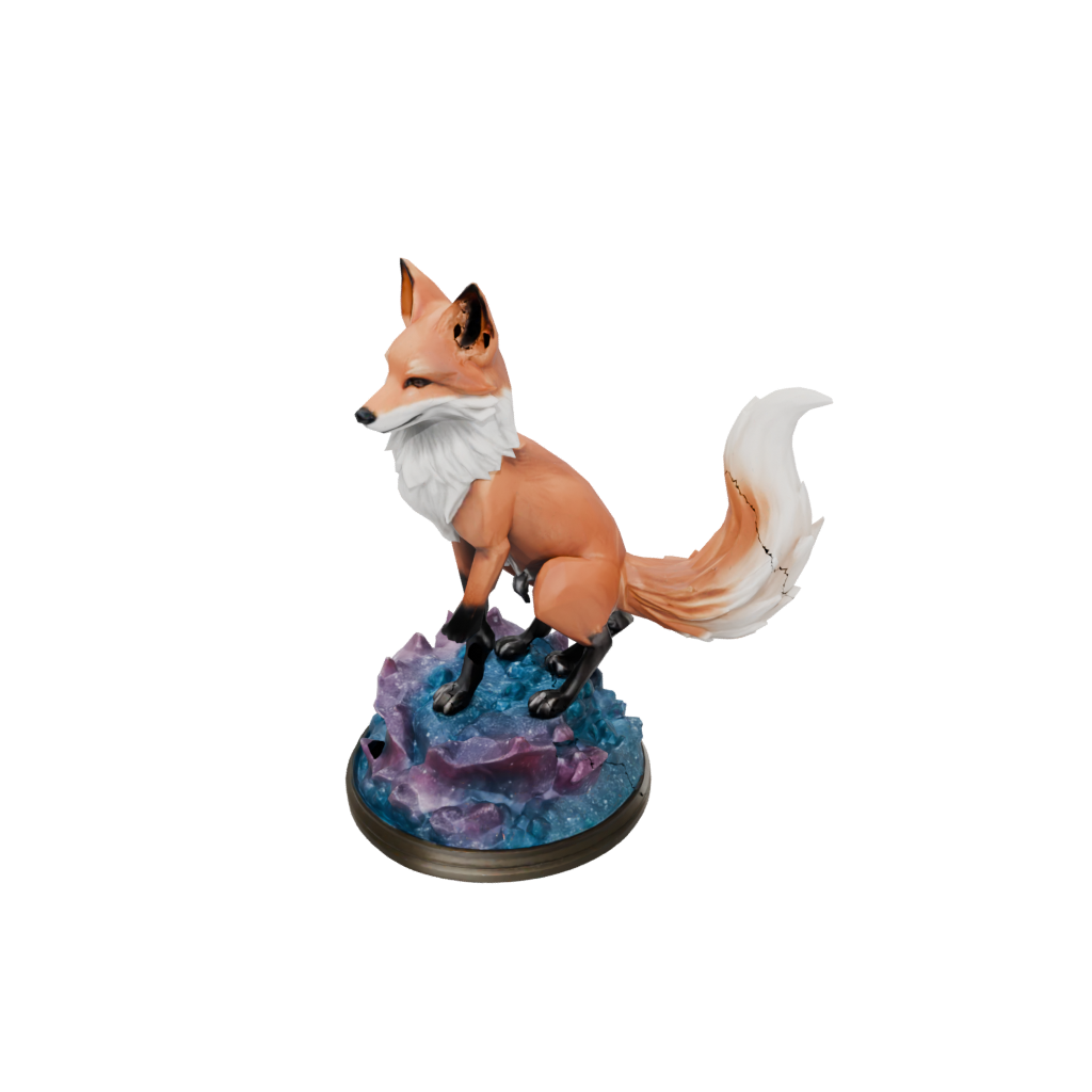 Galaxy Scene Kitsune Nine-Tail Fox