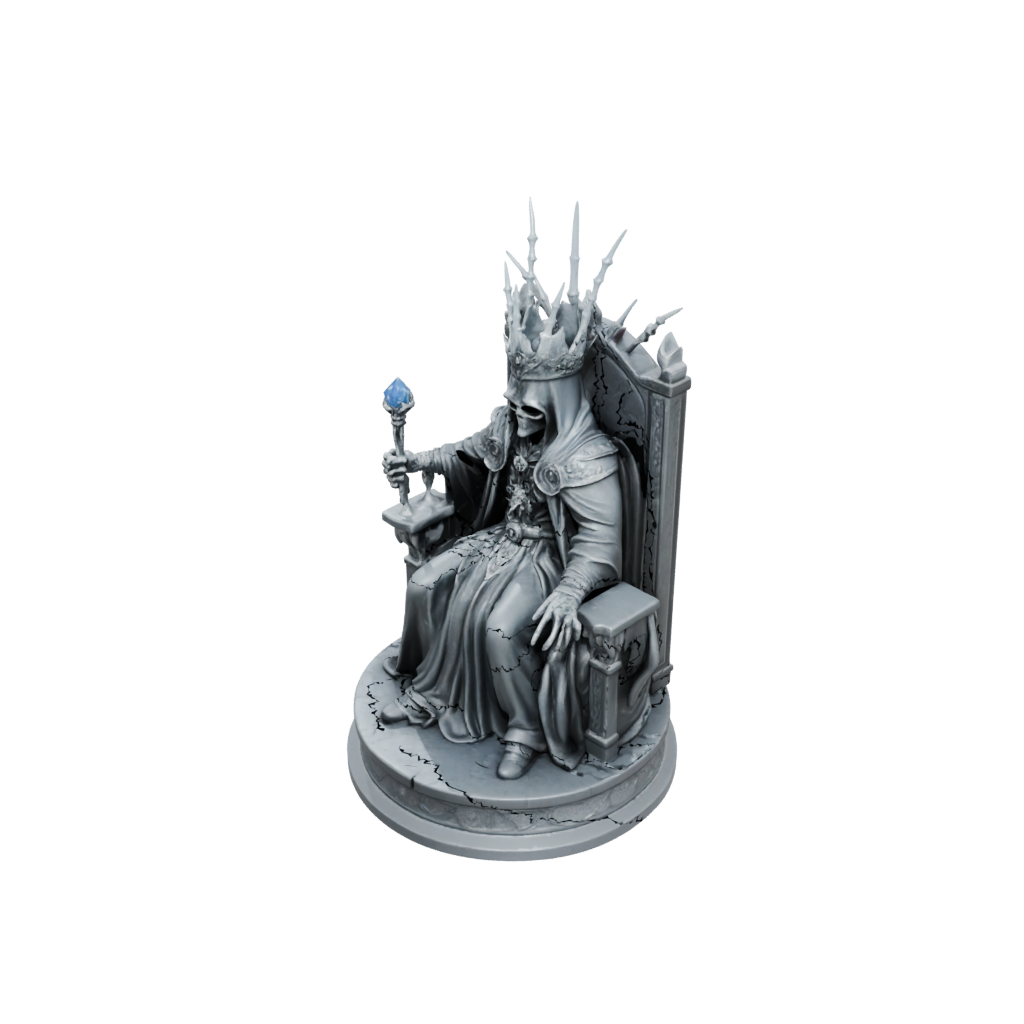 Galaxy Scene Lich On Throne