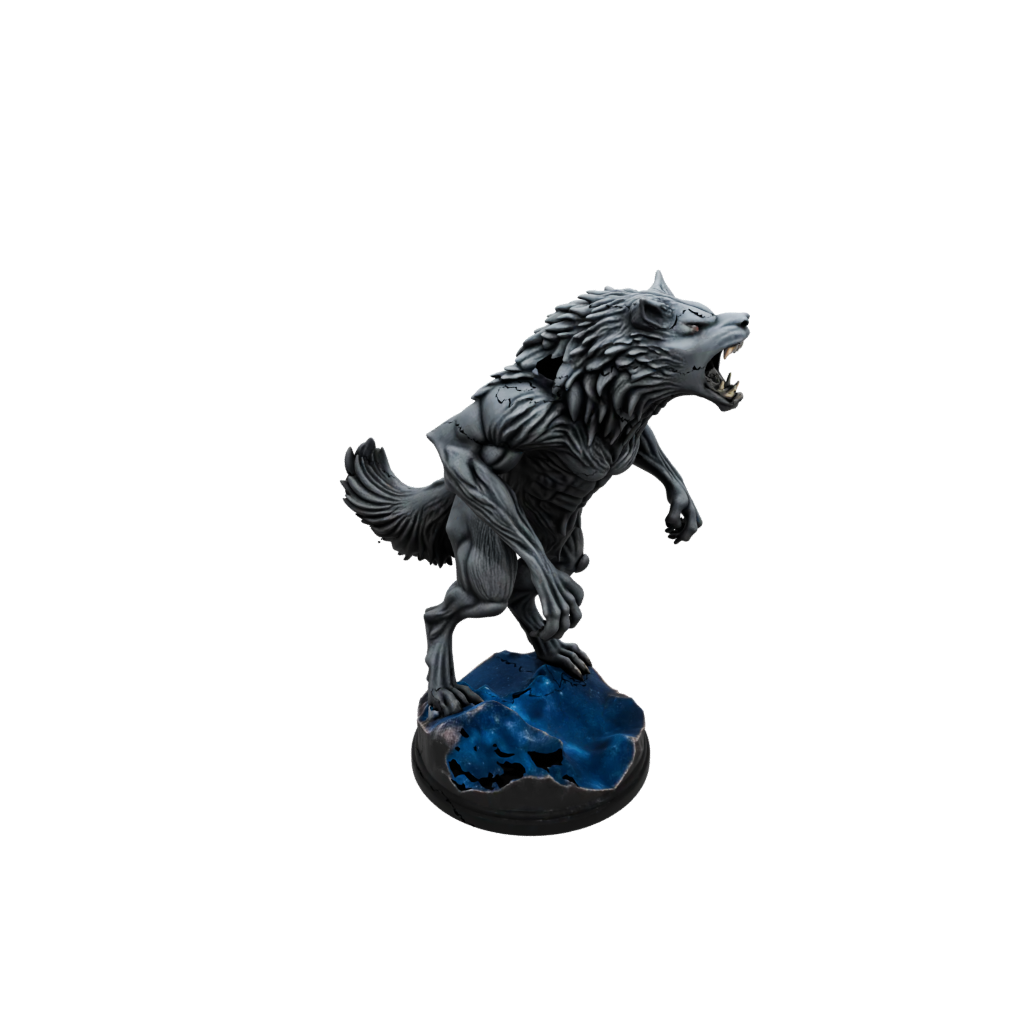Galaxy Werewolf Mid-Howl