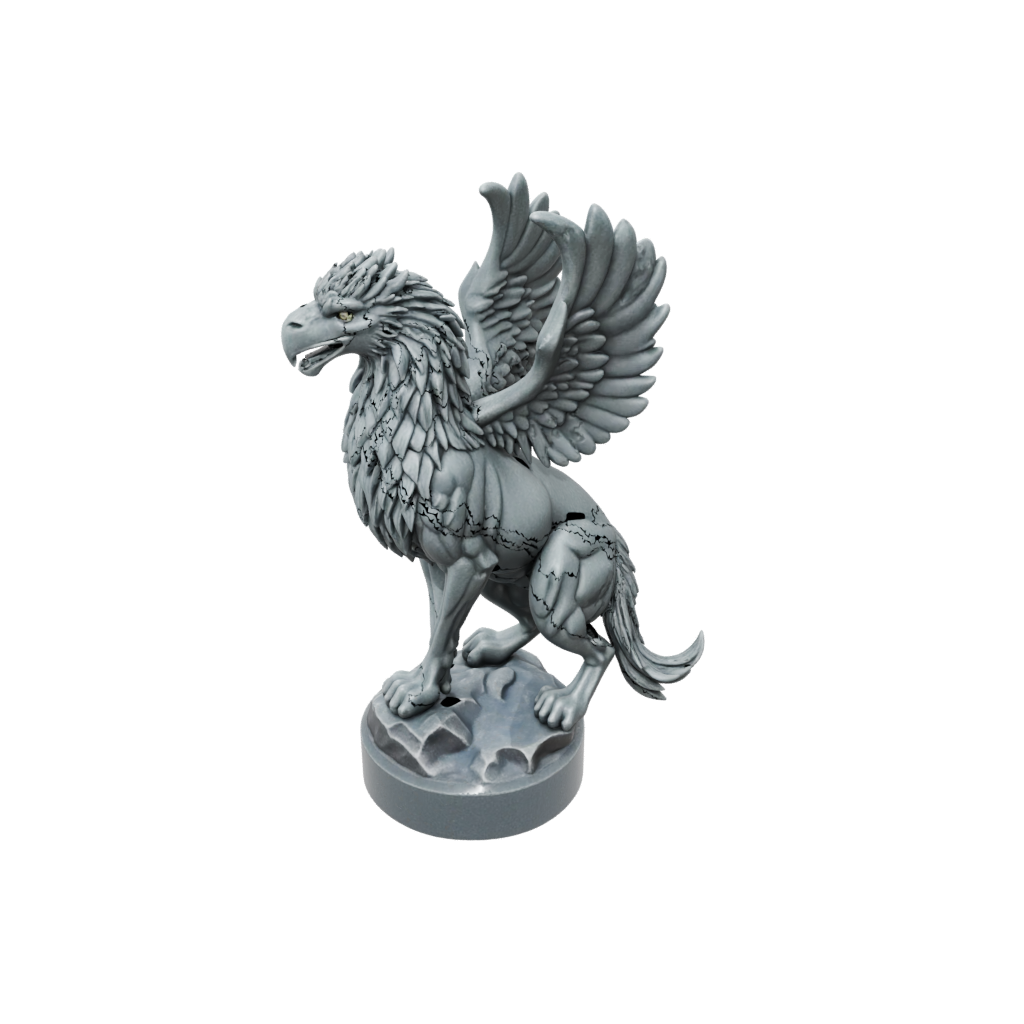 Galaxy Relief Griffin Statue
