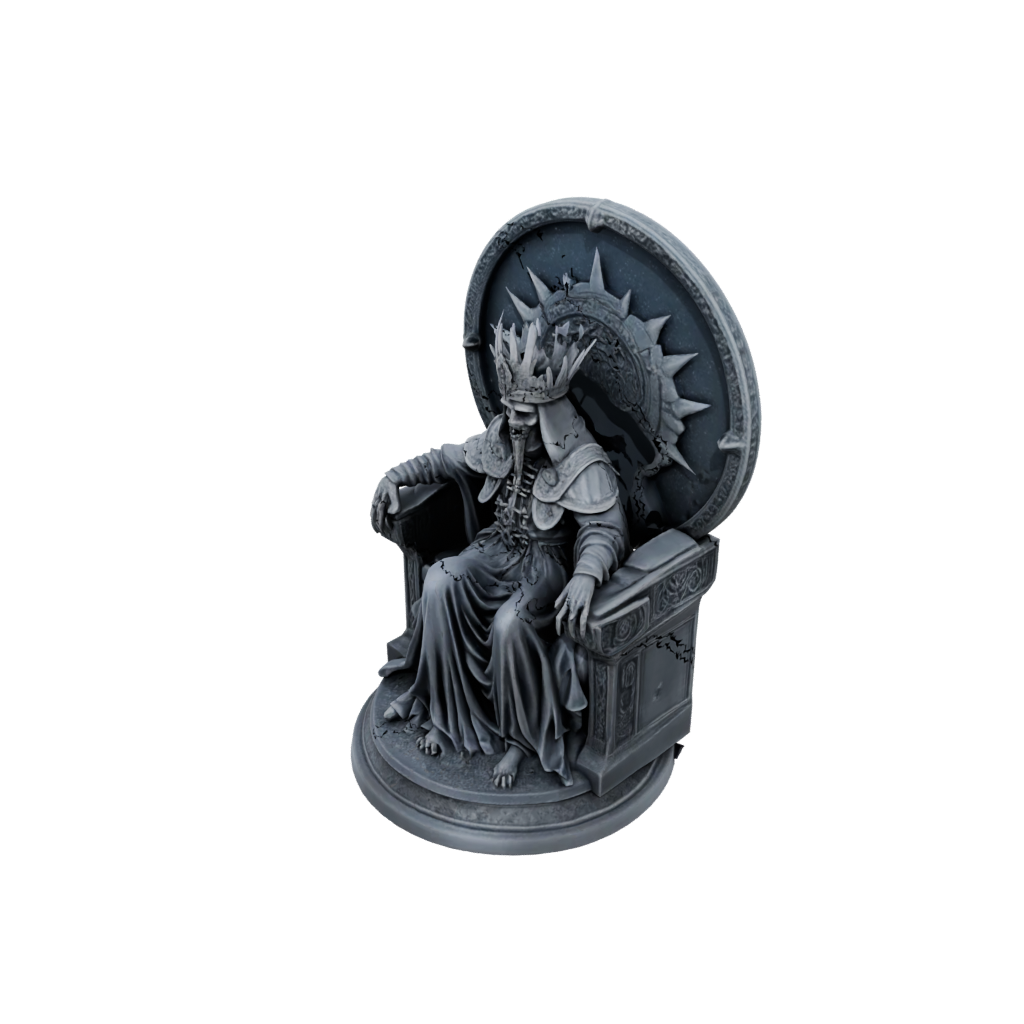 Galaxy Relief Lich On Throne