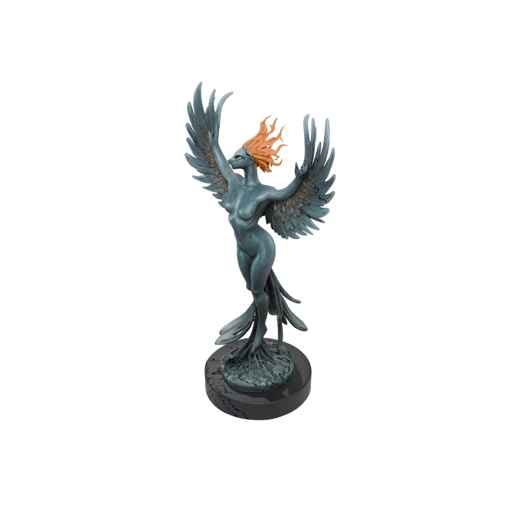Galaxy Relief Phoenix Rising Sculpture