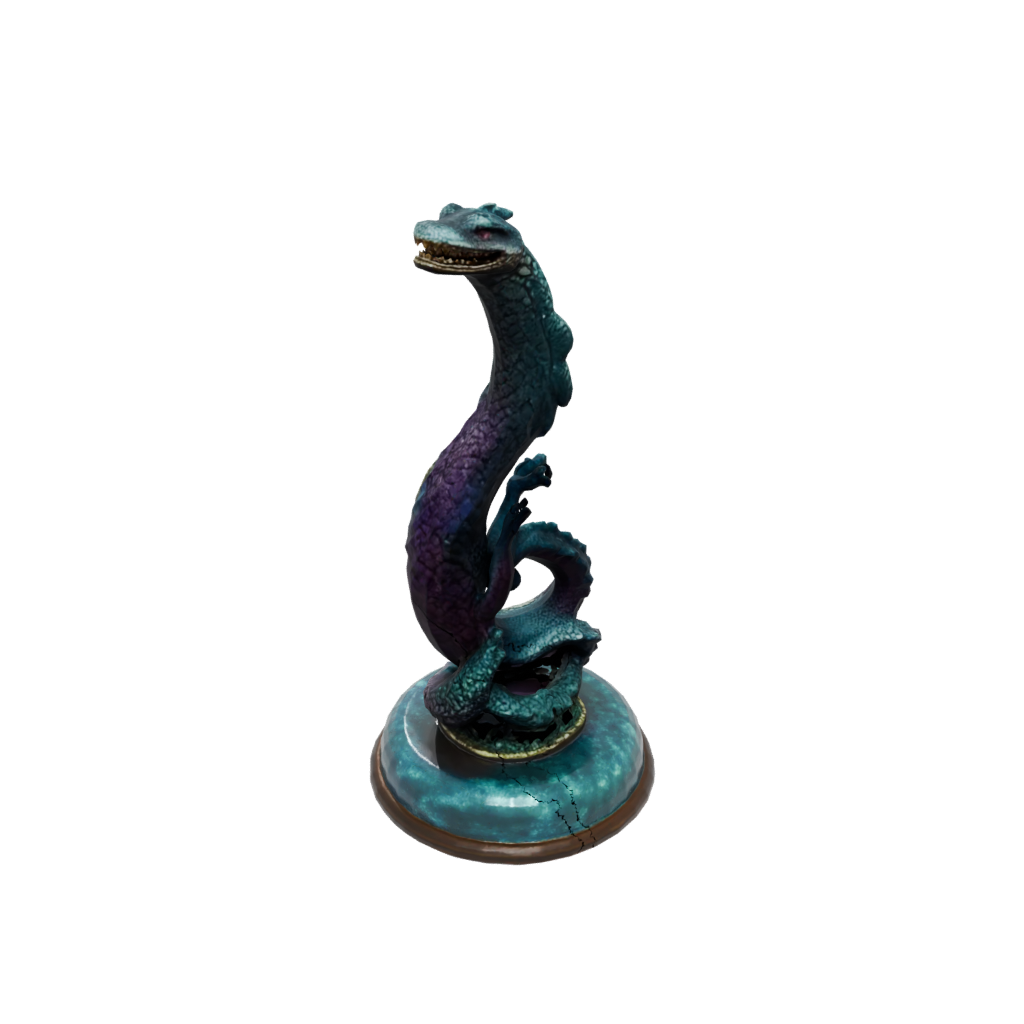 Galaxy Relief Sea Serpent Coiled Upright