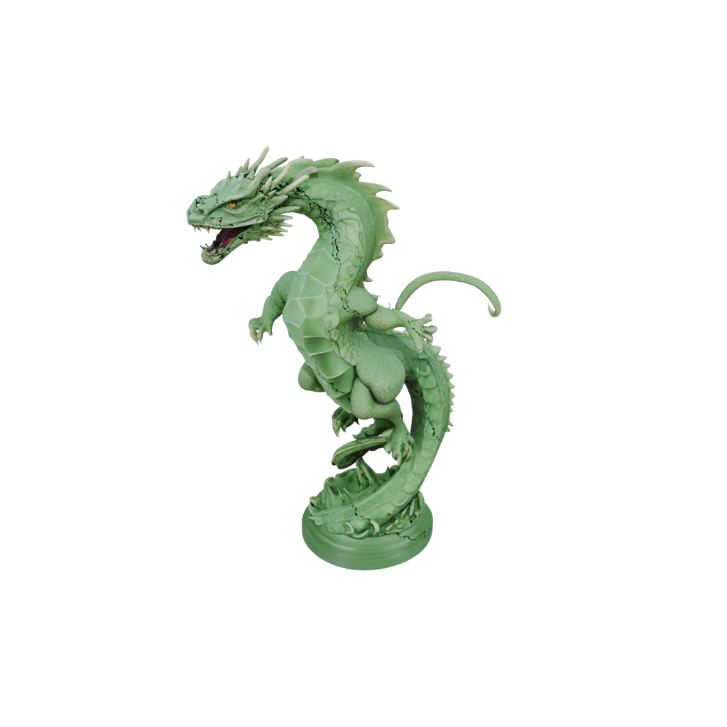Glow Bust Basilisk Serpent