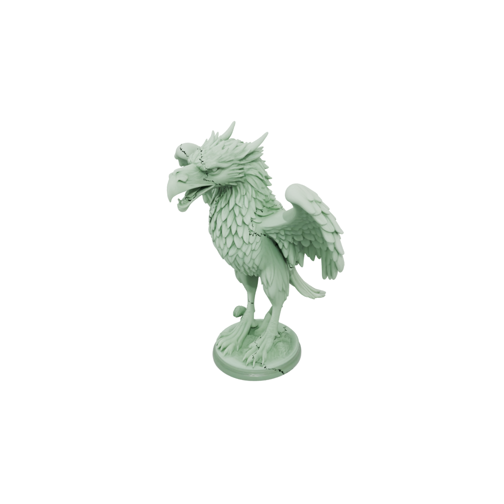 Glow Bust Griffin Statue