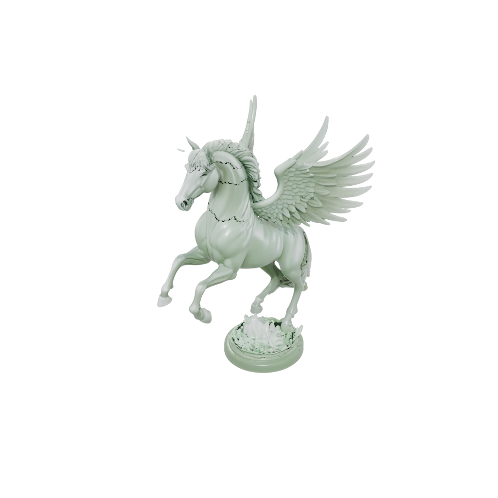 Glow Bust Pegasus Rearing