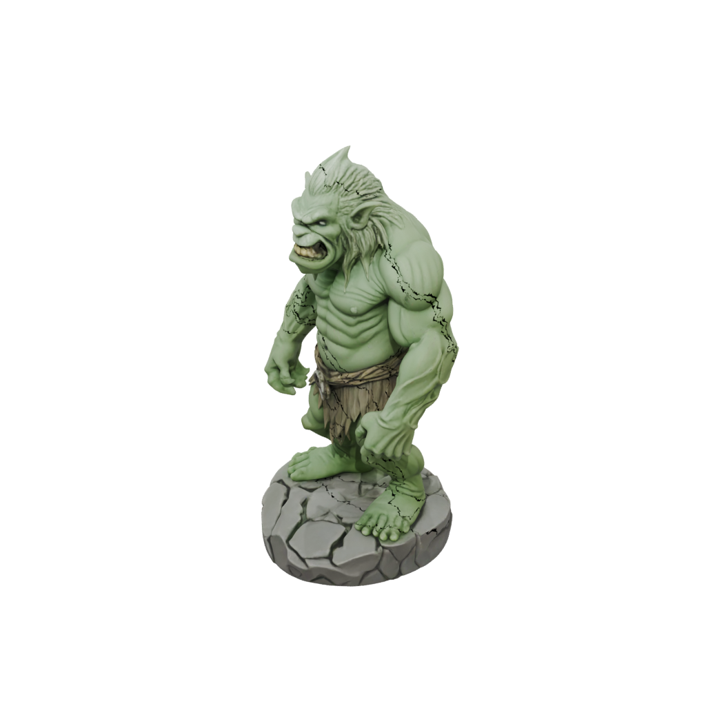 Glow Bust Rock Troll