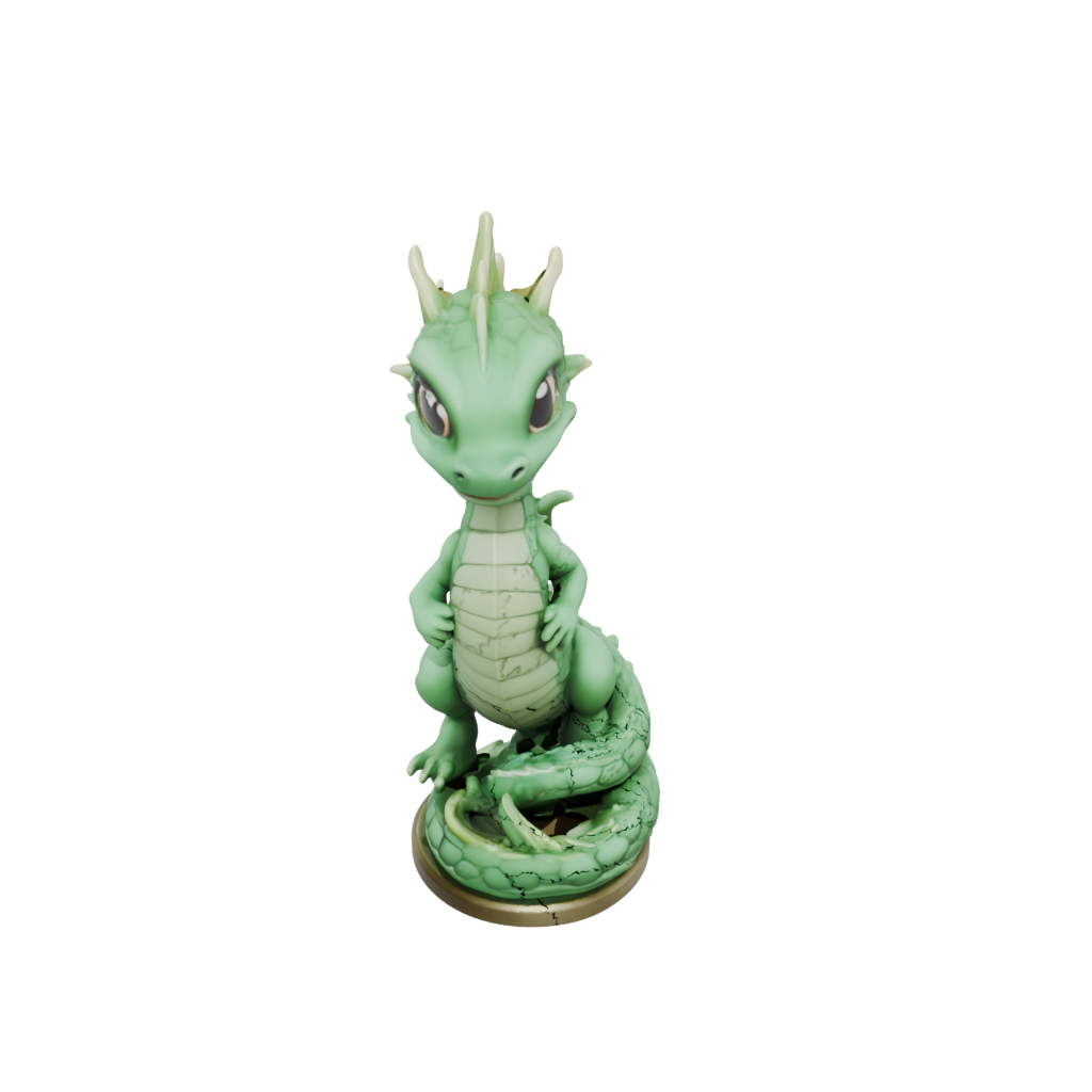 Glow Chibi Basilisk Serpent