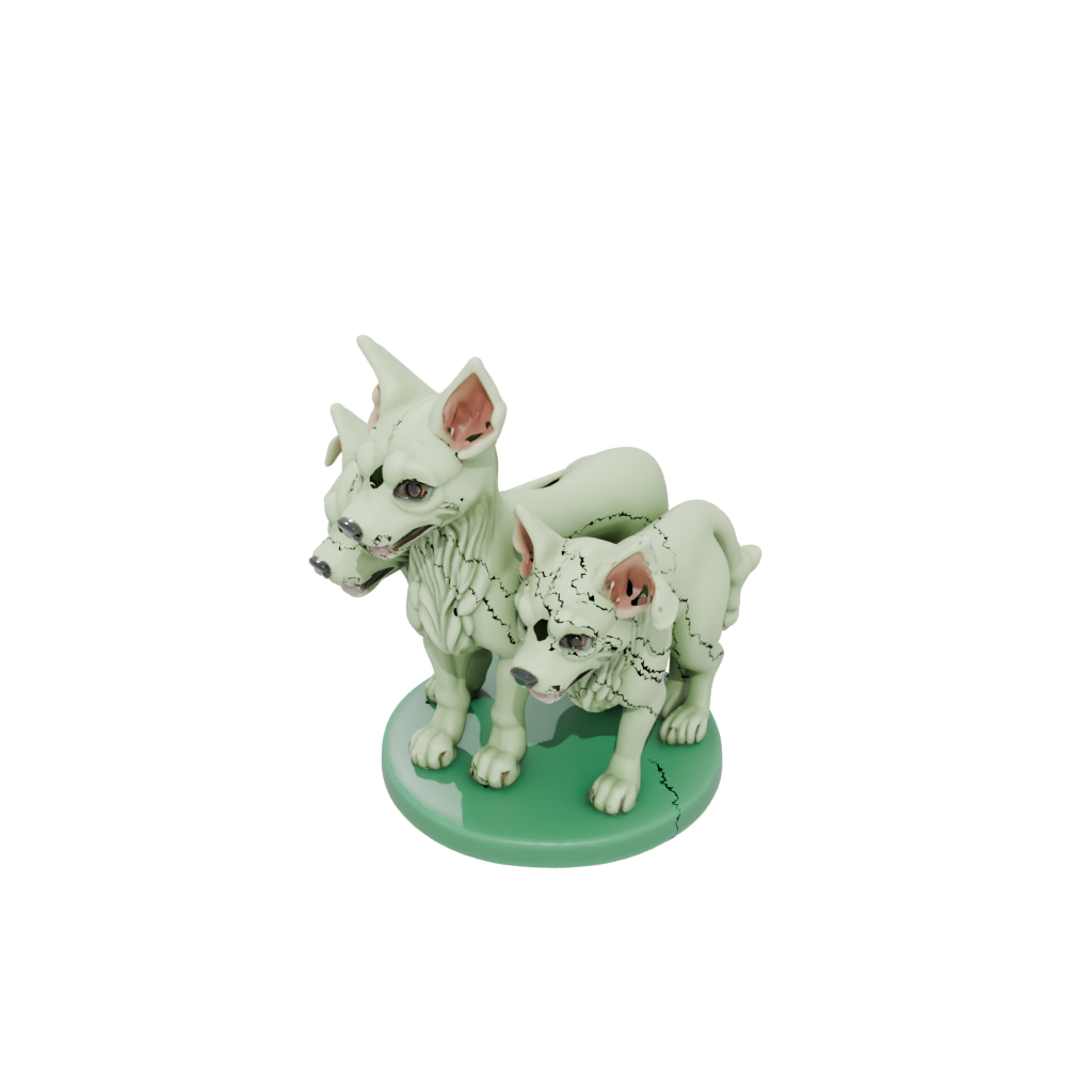 Glow Chibi Cerberus Three-Headed Hound