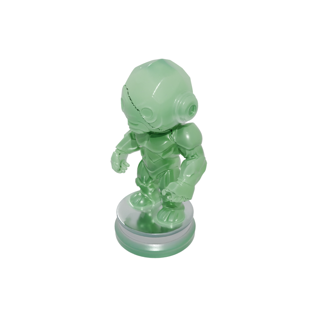 Glow Chibi Crystal Golem