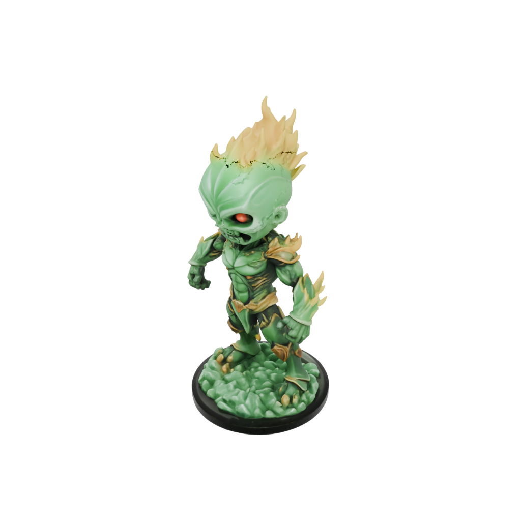 Glow Chibi Fire Elemental Titan