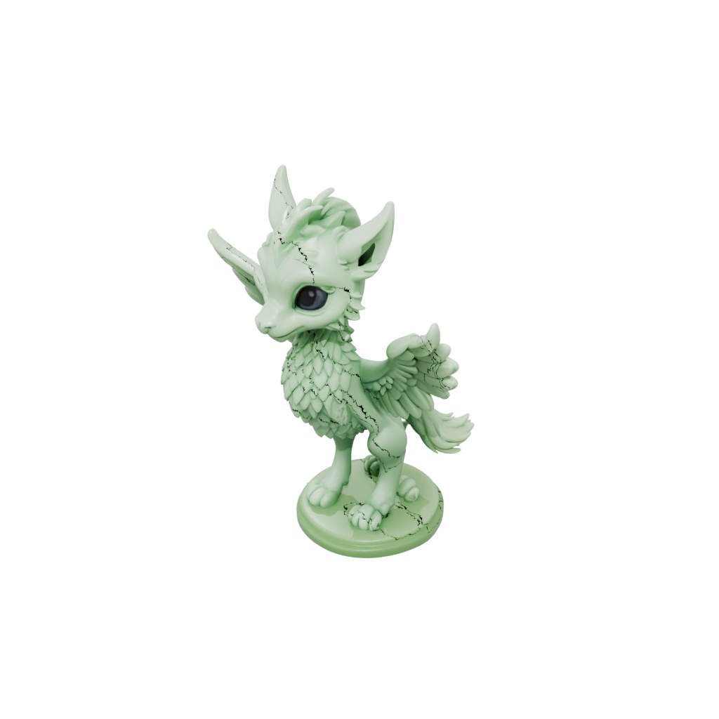 Glow Chibi Griffin Statue