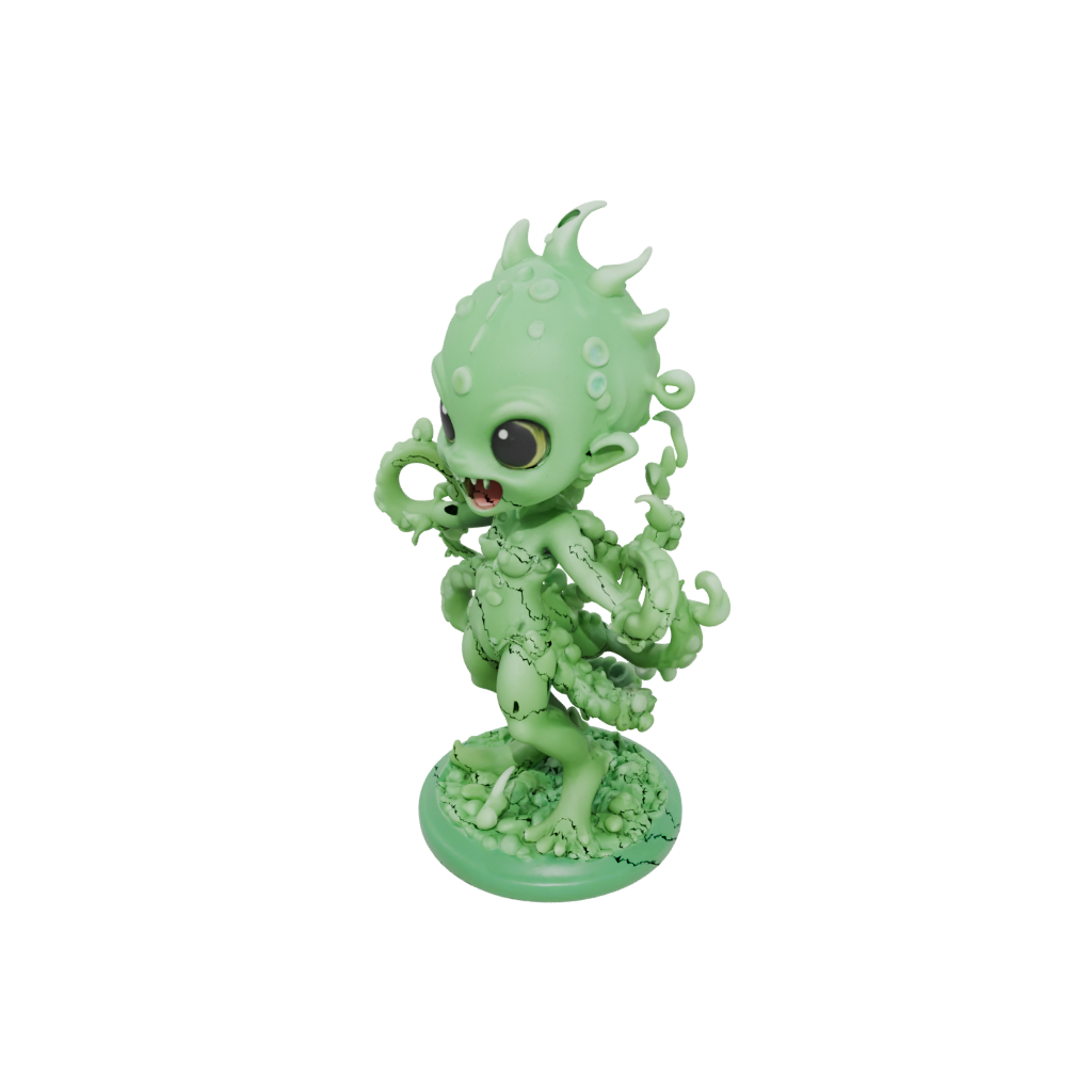 Glow Chibi Hydra Multi-Headed