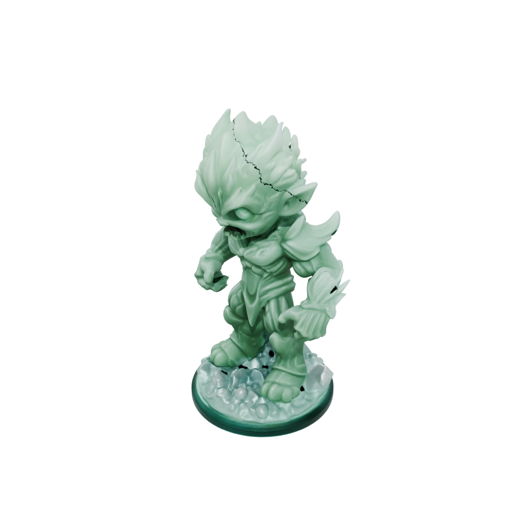 Glow Chibi Ice Elemental Titan