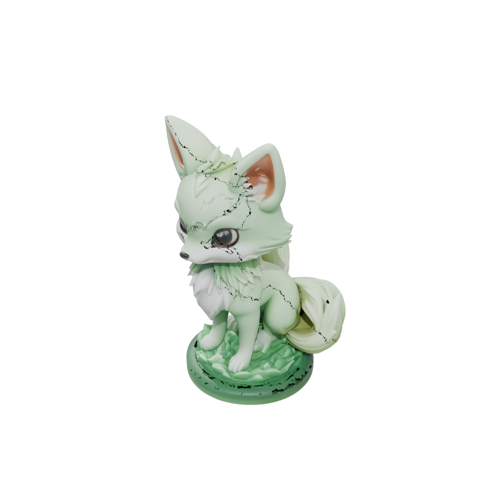 Glow Chibi Kitsune Nine-Tail Fox