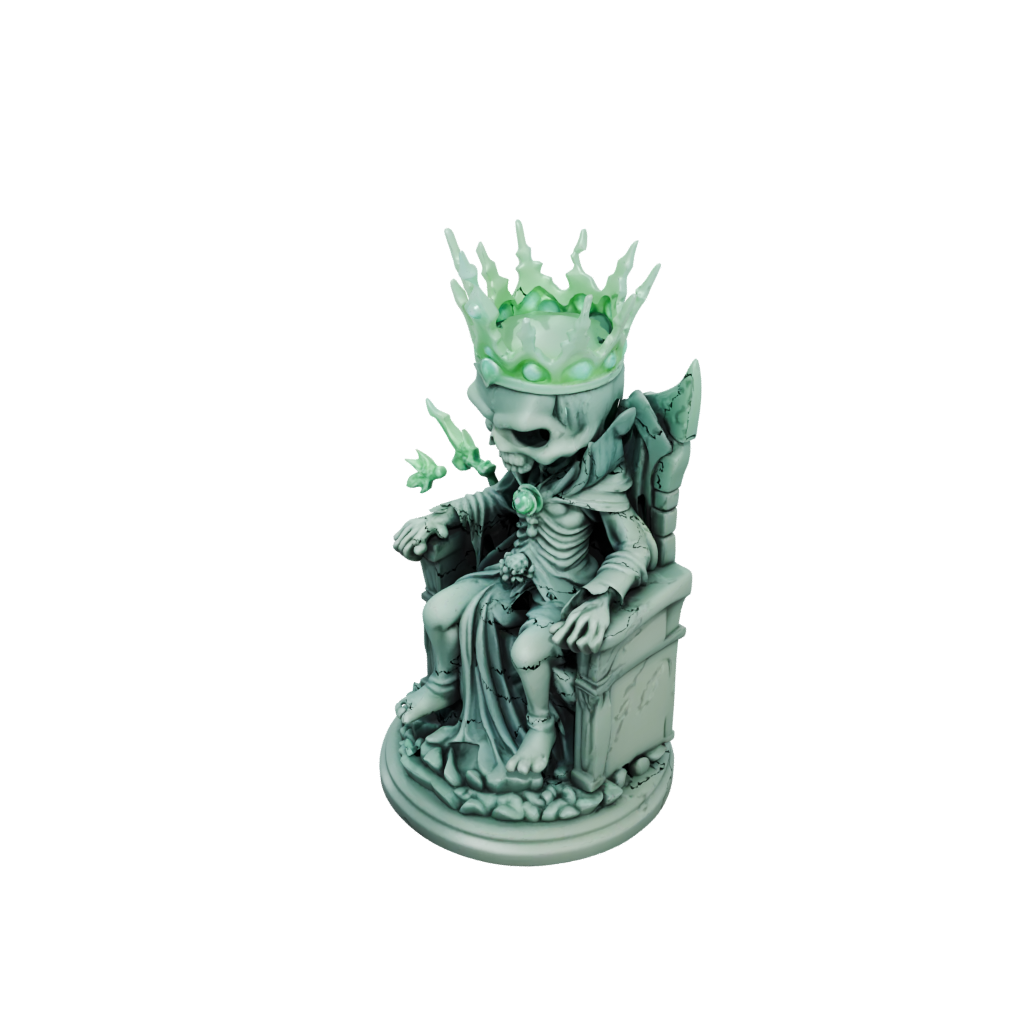 Glow Chibi Lich On Throne